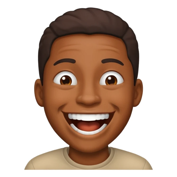 Black person laughing  sticker
