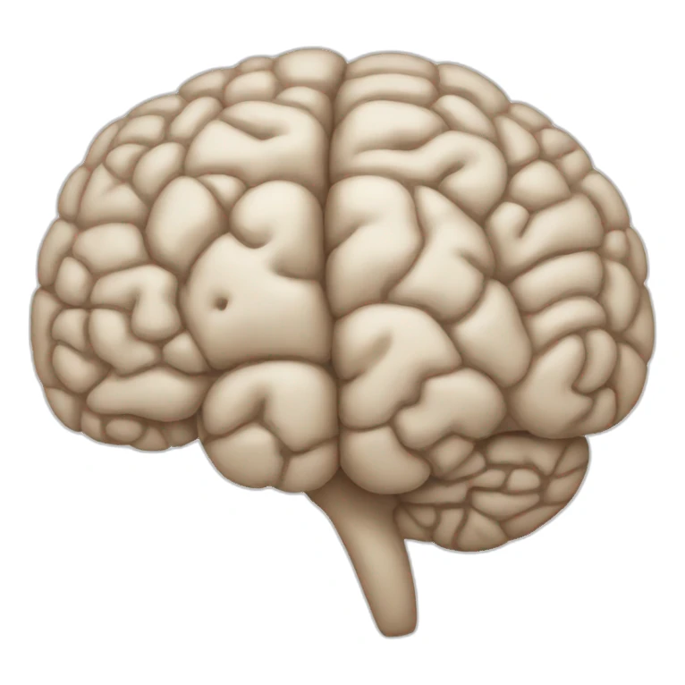 human brain sticker