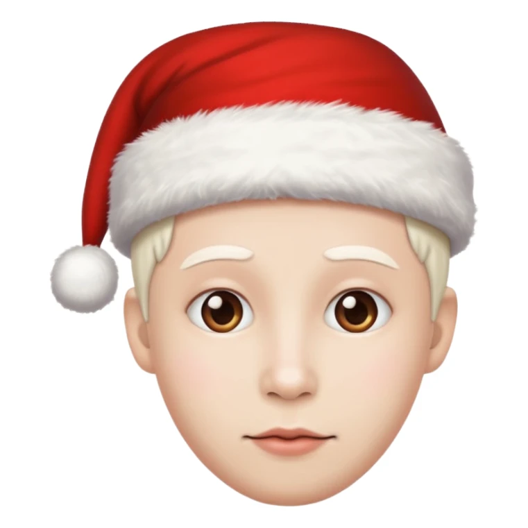 Now make the christmas head White  sticker