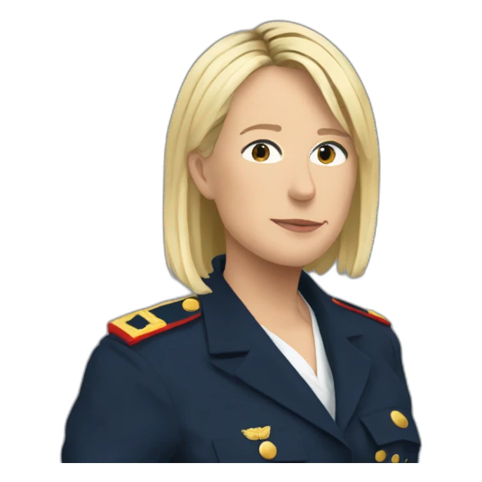 Marine LePen en mode ACAB sticker