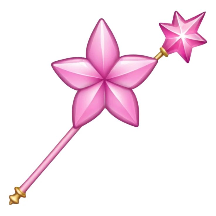 Fairy wand  pink sticker