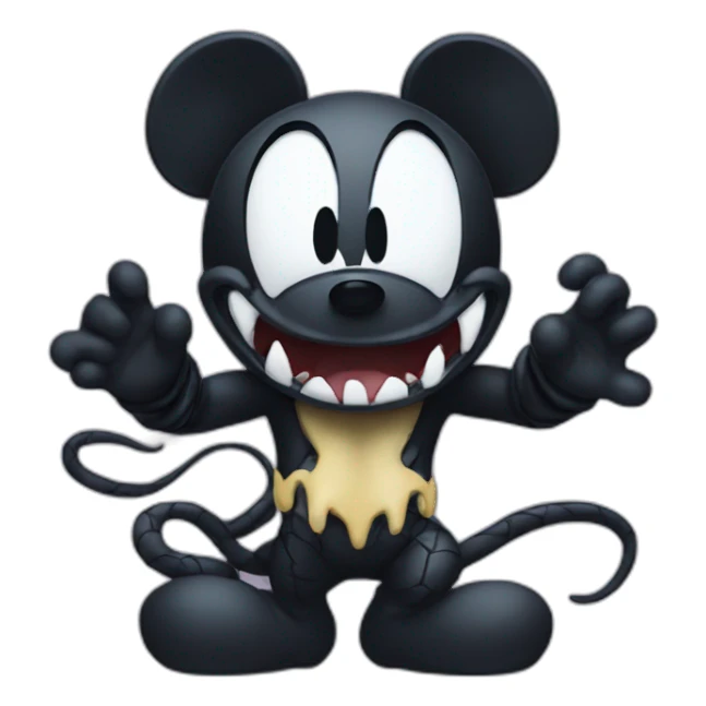 mickey with venom sticker