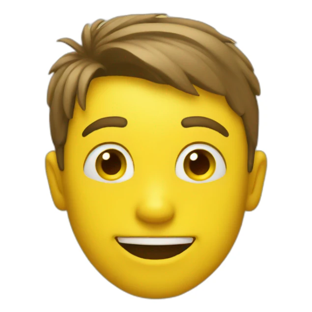 Yellow emoji Smirk sticker