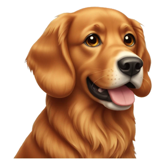 red retriever dog sticker