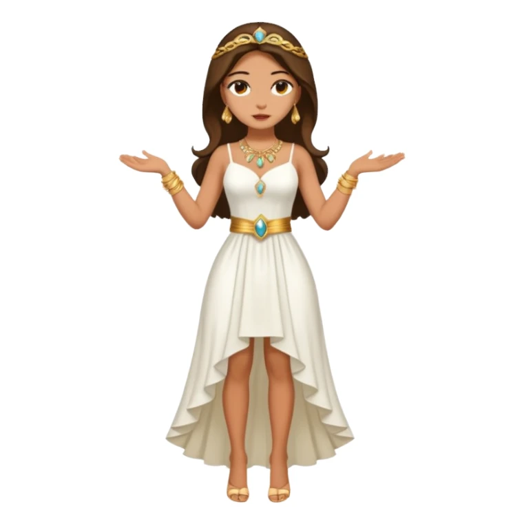 ejemplos diosa tanit vestimenta completa+ sticker