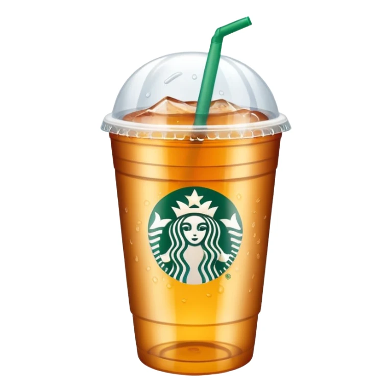 Soft drink in plastic cup (like Starbucks Cup) sticker