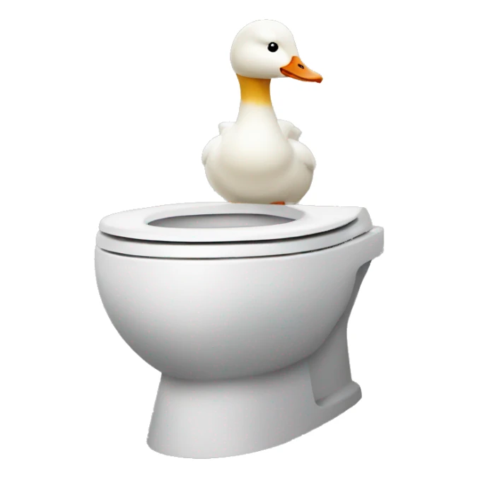 goose toilet sticker