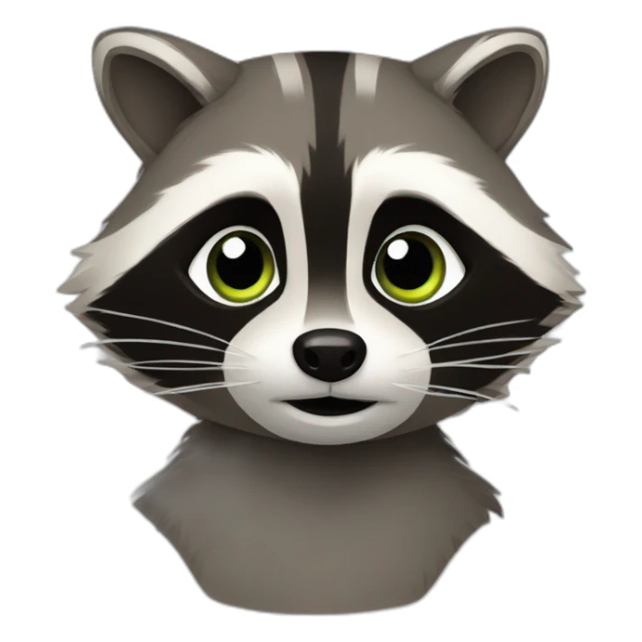 raccoon рыдает sticker