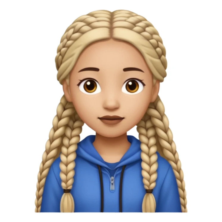 A girl with elongated ba sticker