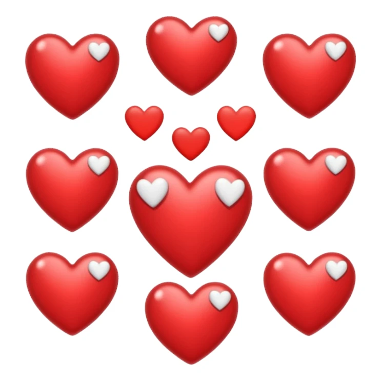 estrellas con corazones pequeños de IPHONE sticker