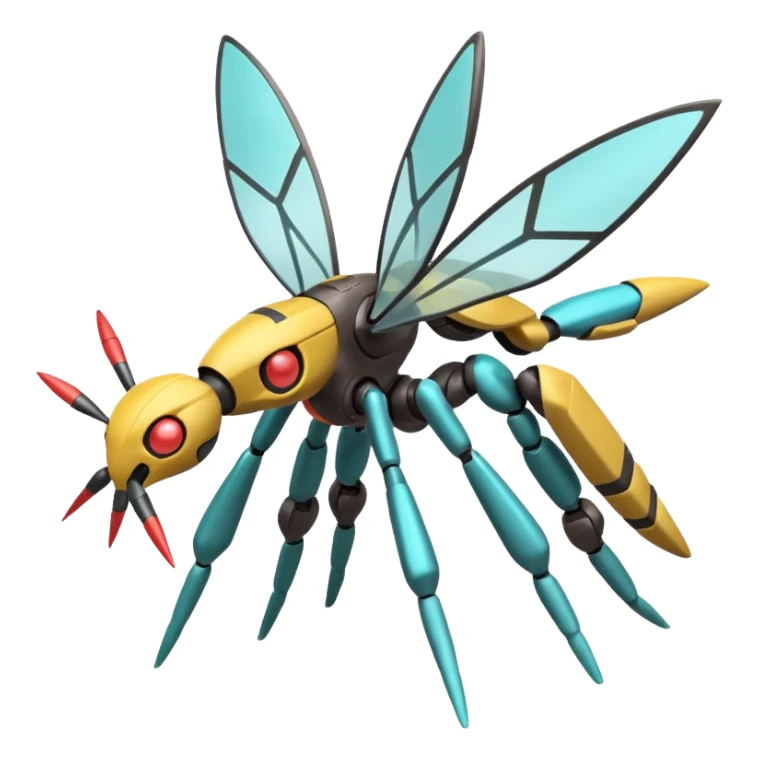 Vikavolt-Beedrill-Genesect-Deoxys-Pokémon, full body sticker