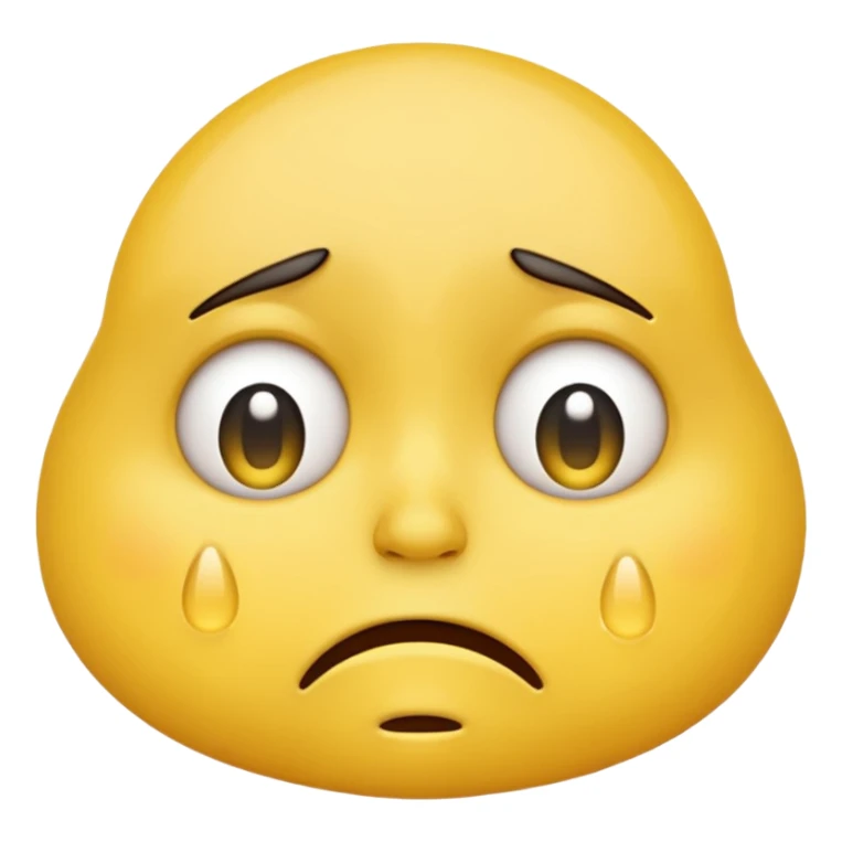 a very tired emoji crying sticker