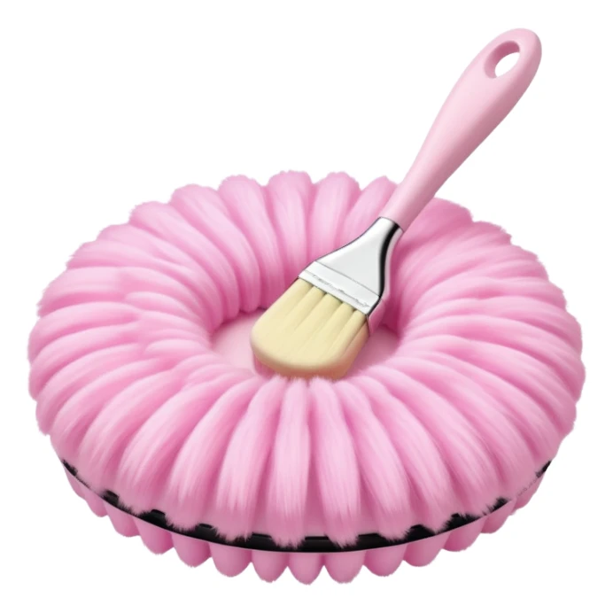 Soft pastel pink body brush sticker