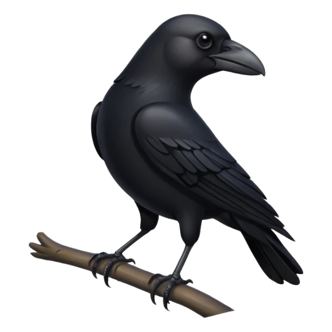 crow symbol  sticker