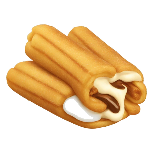 filled cream churro sticker