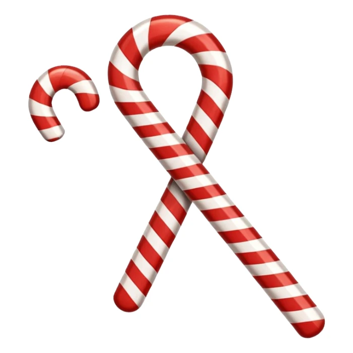 check mark with a candy cane pattern sticker