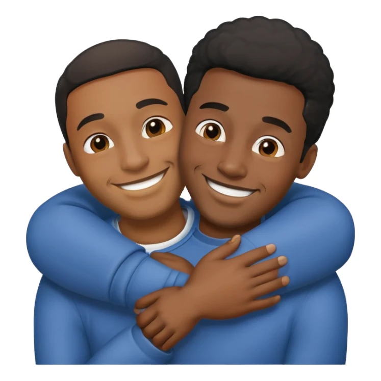 two black men love sticker