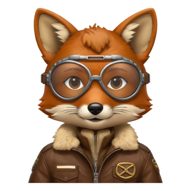 renard aviateur sticker