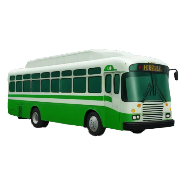 bus à impérial vert  sticker