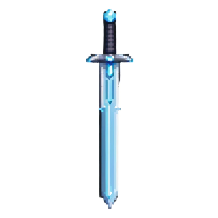 Silver sword with blue gem

 sticker