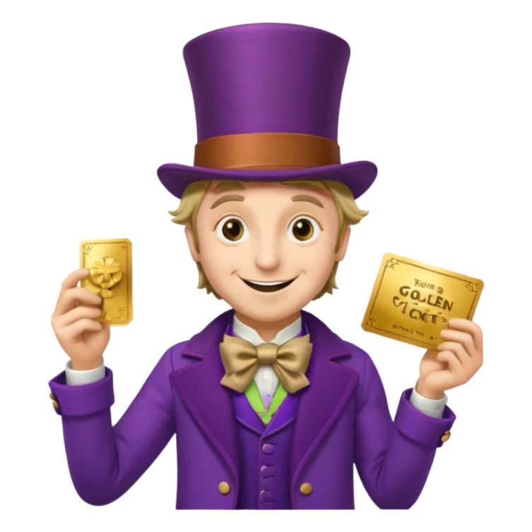 Un emojin de Wonka  sticker