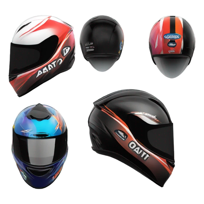 racing helmet sticker