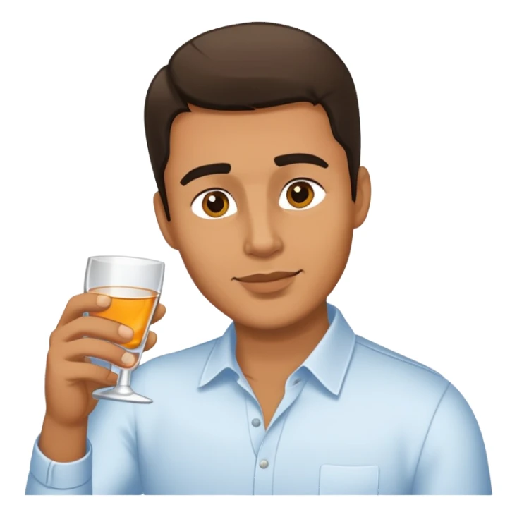 Man drink vodka  sticker