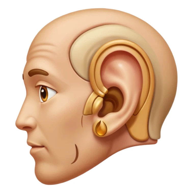 an ear praising God sticker