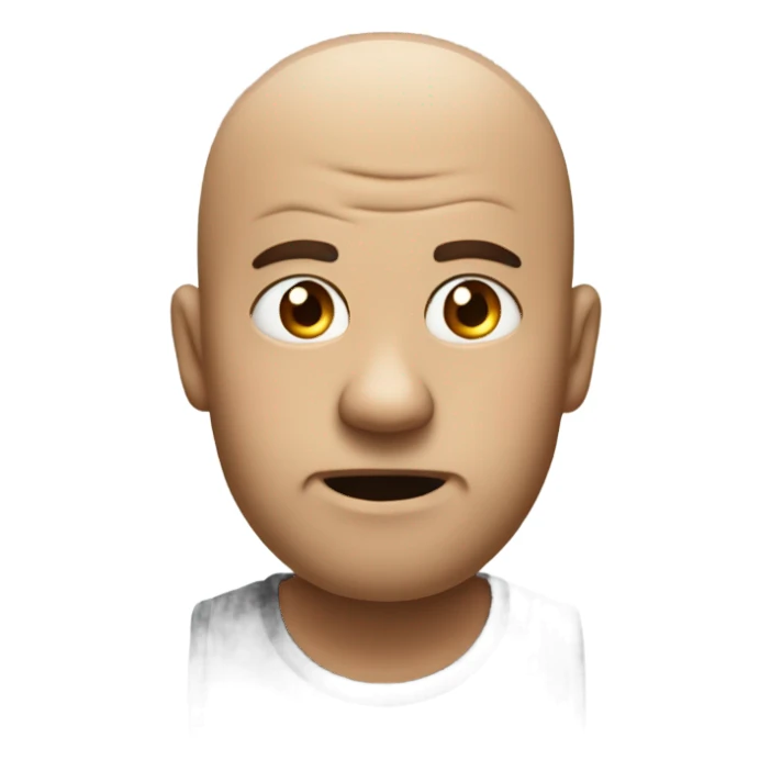 Serious face with squinting eyes ￼ sticker