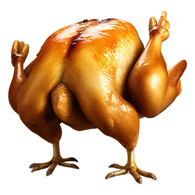 Roasted chicken sticker