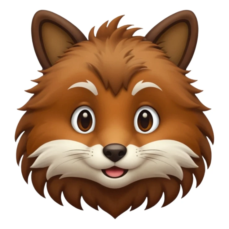 animal hanging with trees sticker