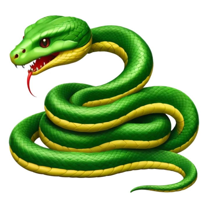 Viper toxic snake with poison sticker