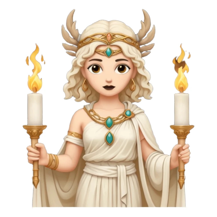 dark academia, Greek statue. Goddess Hecate  sticker