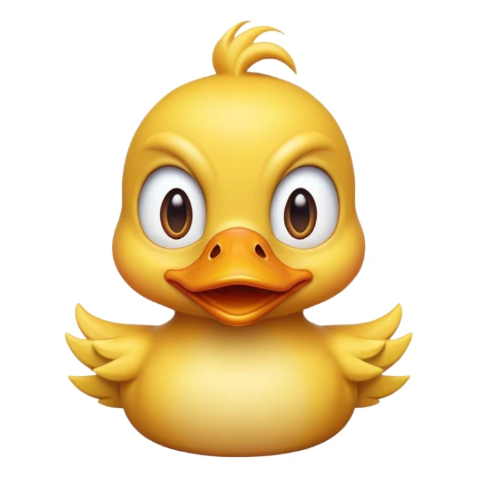 Angry ducky sticker