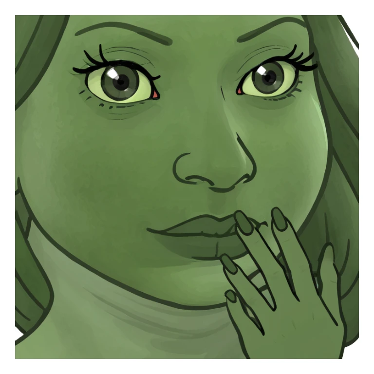 Eye twitching with new manicure sticker