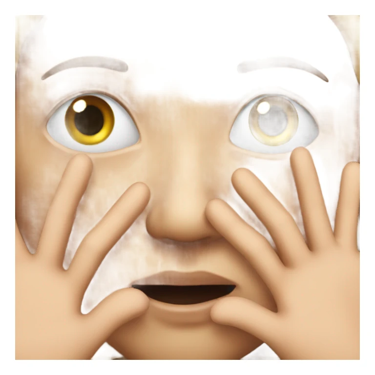 Someone rolling there eyes giving there hand sticker