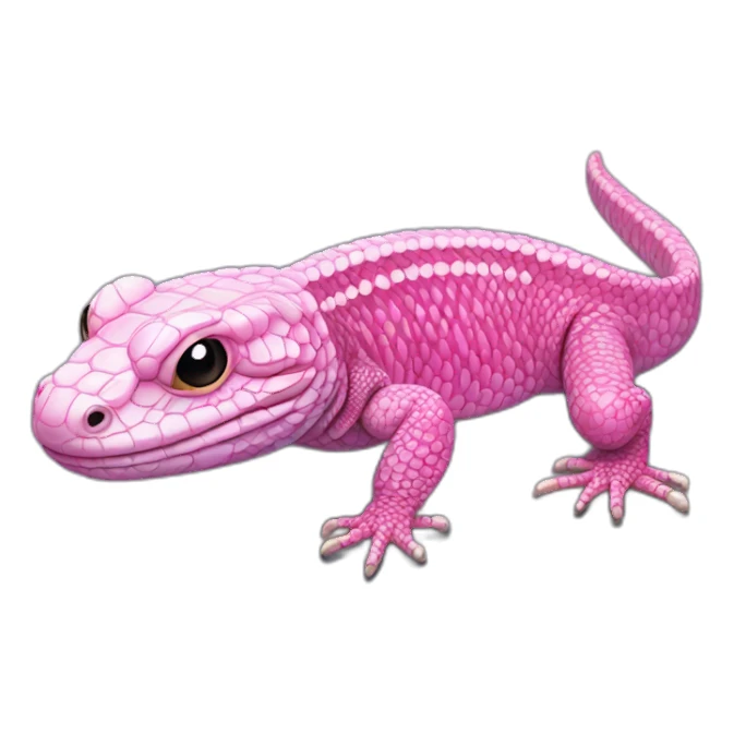 tegu lizard pink sticker
