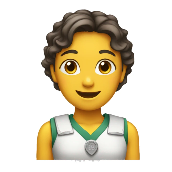 Girl with victory  sticker