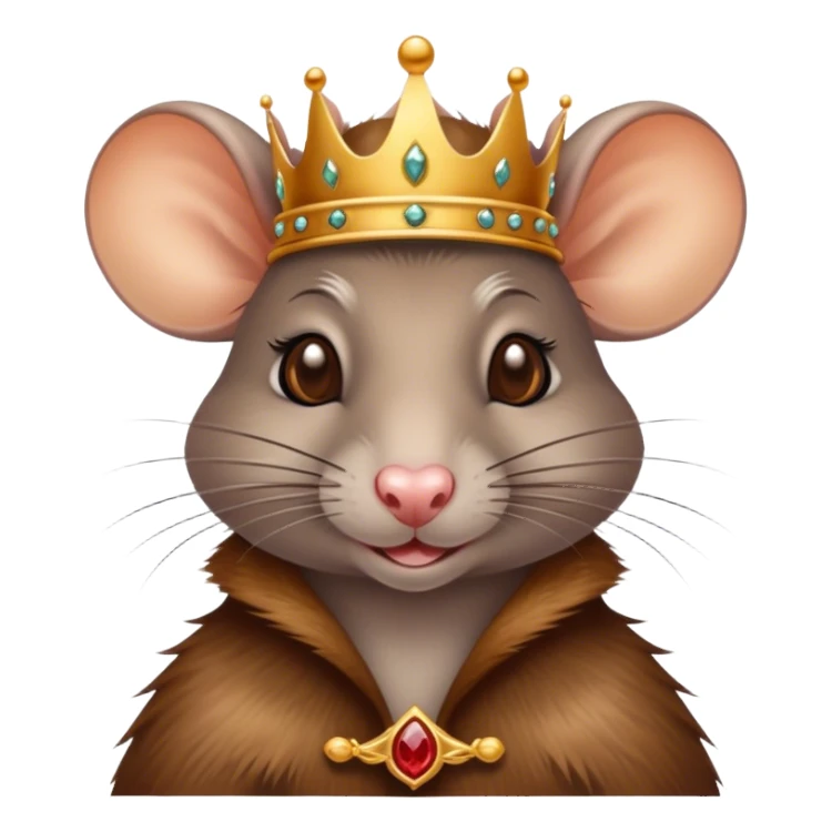 Queen rat becomes rich  sticker