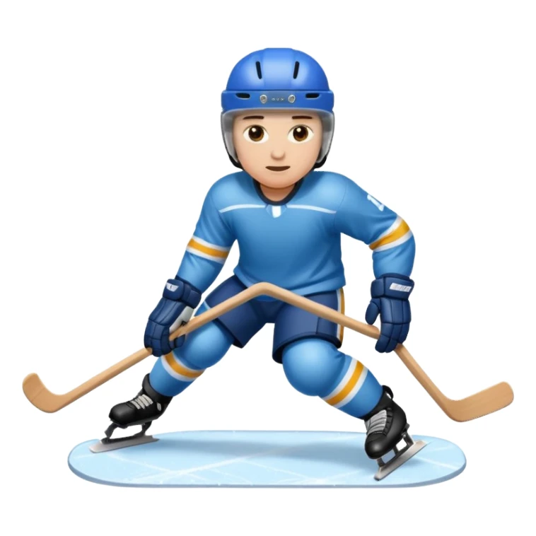 sled para ice hockey sticker