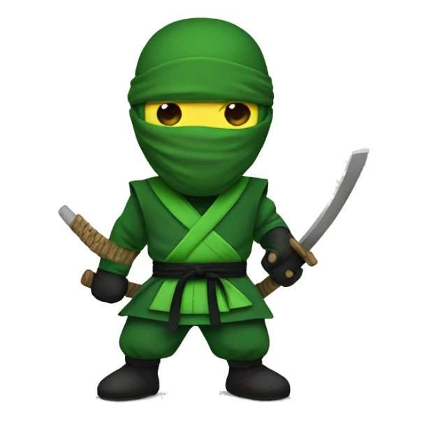 green ninja sticker