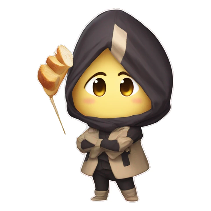  Konoobi Vtuber dressed in a toast costume
 sticker
