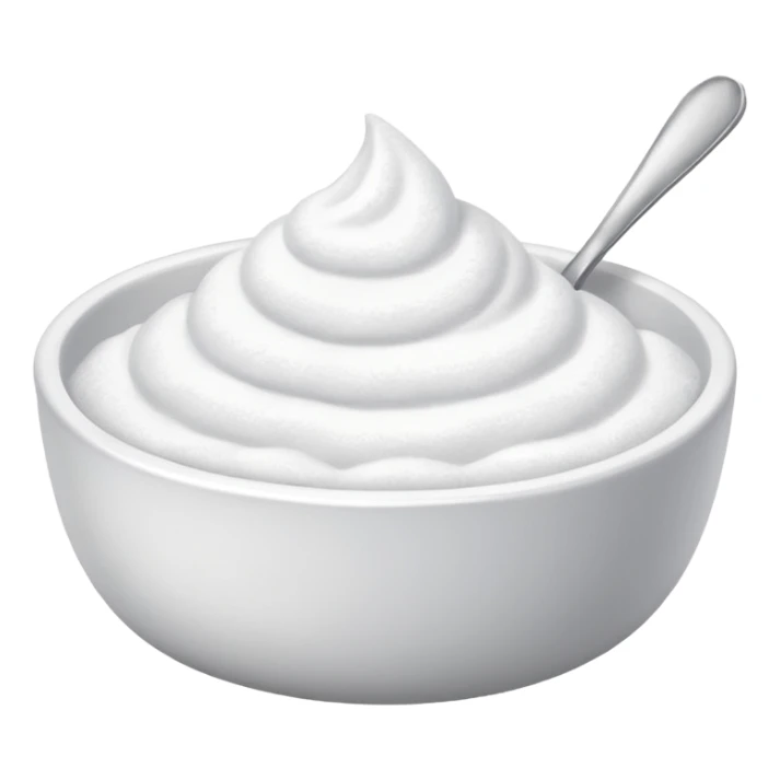 powdered sugar in bowl sticker