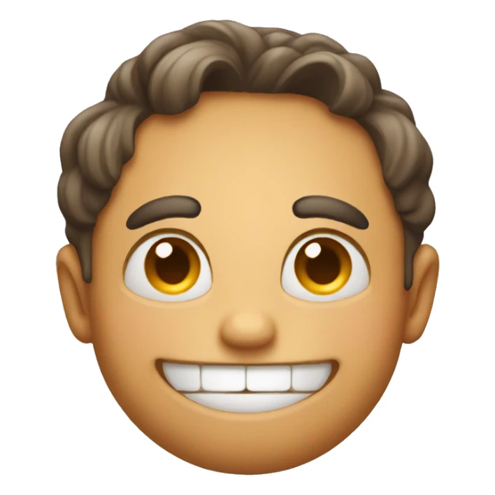 emoji blushing and giggling sticker