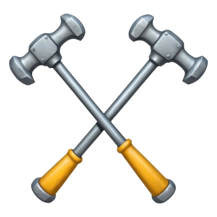 croisement de 2 marteaux sticker