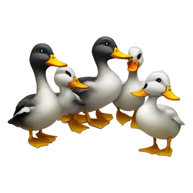 4 ducks sticker