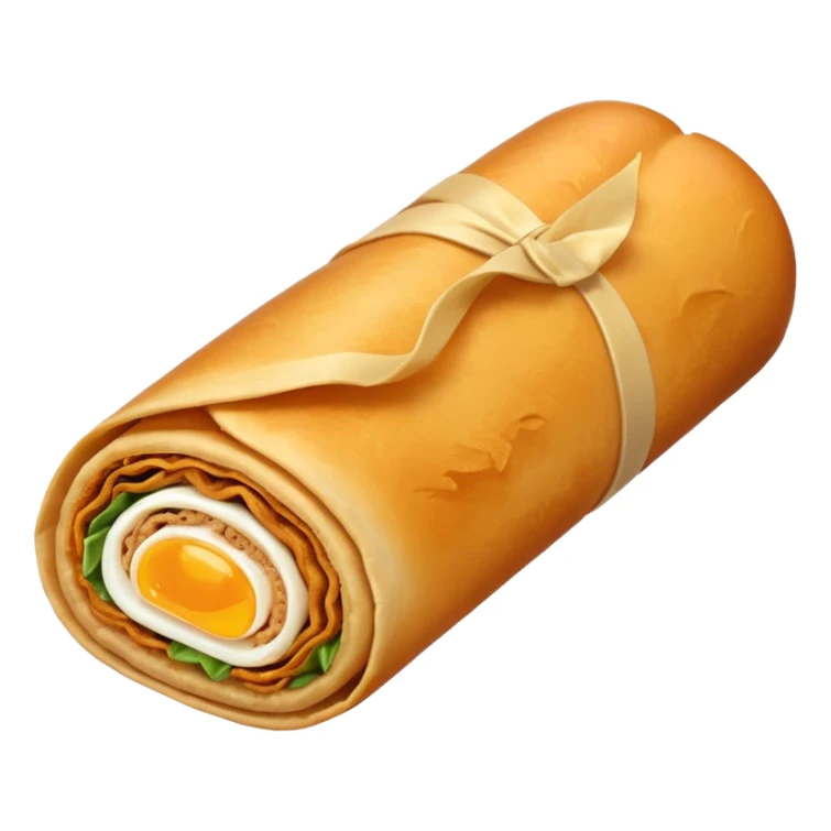 Egg roll sticker