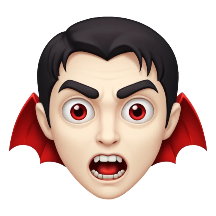 suprised vampire sticker