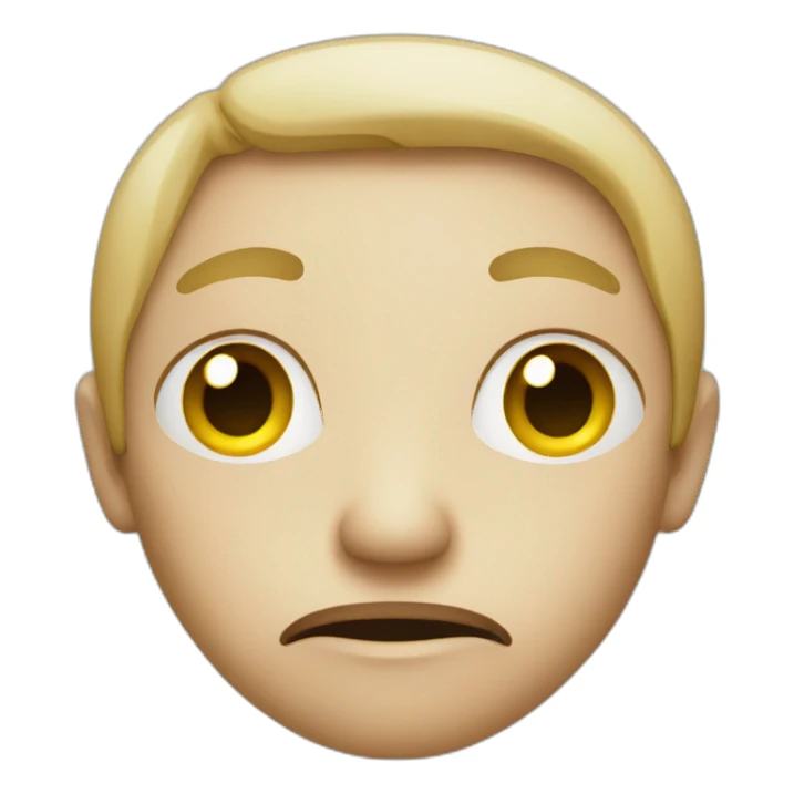 suspicious face sticker