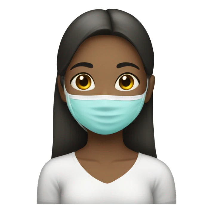 girl wirh mask sticker